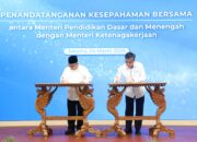 Kemnaker-Kemendikdasmen Tandatangani MoU Sinkronisasi Pendidikan dan Ketenagakerjaan