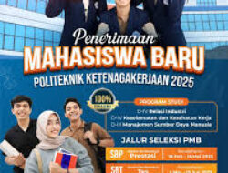 Kuliah Gratis di Polteknaker 2025: Beasiswa Penuh untuk Lulusan SMA/SMK yang Belum Lolos SNBP