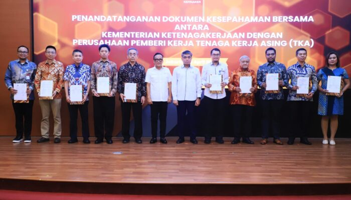 Menaker Ajak Perusahaan Pemberi Kerja TKA Dukung Penguatan Tenaga Kerja Mandiri (TKM)