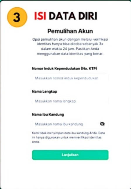lengkapi data identitas