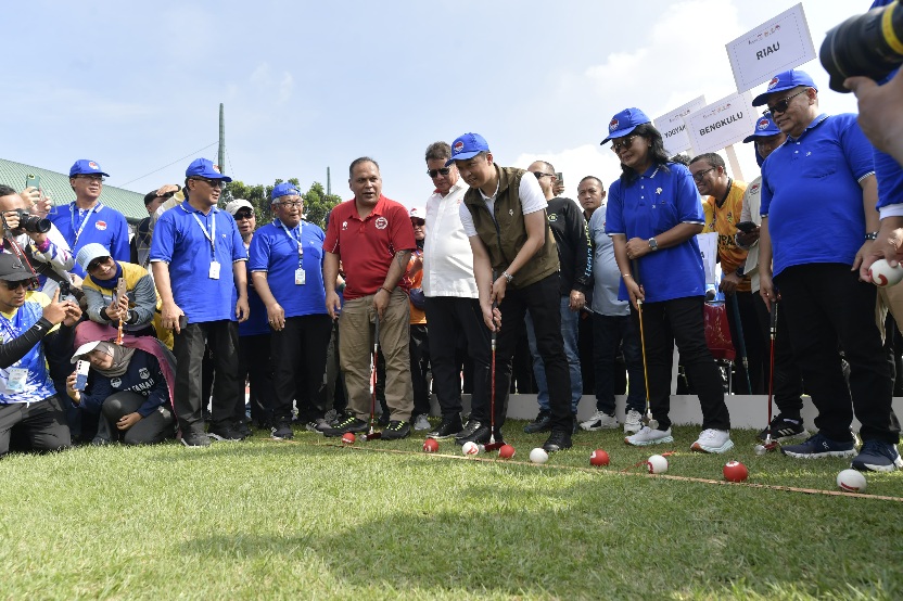 Wamenpora Taufik Puji Konsistensi PB PERGATSI dalam Pembinaan dan Pengembangan Gateball di Kejurnas 2025