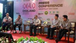 Gubernur DKI Jakarta Pramono Anung membuka konferensi pers Digiland 2025 di Plataran Menteng