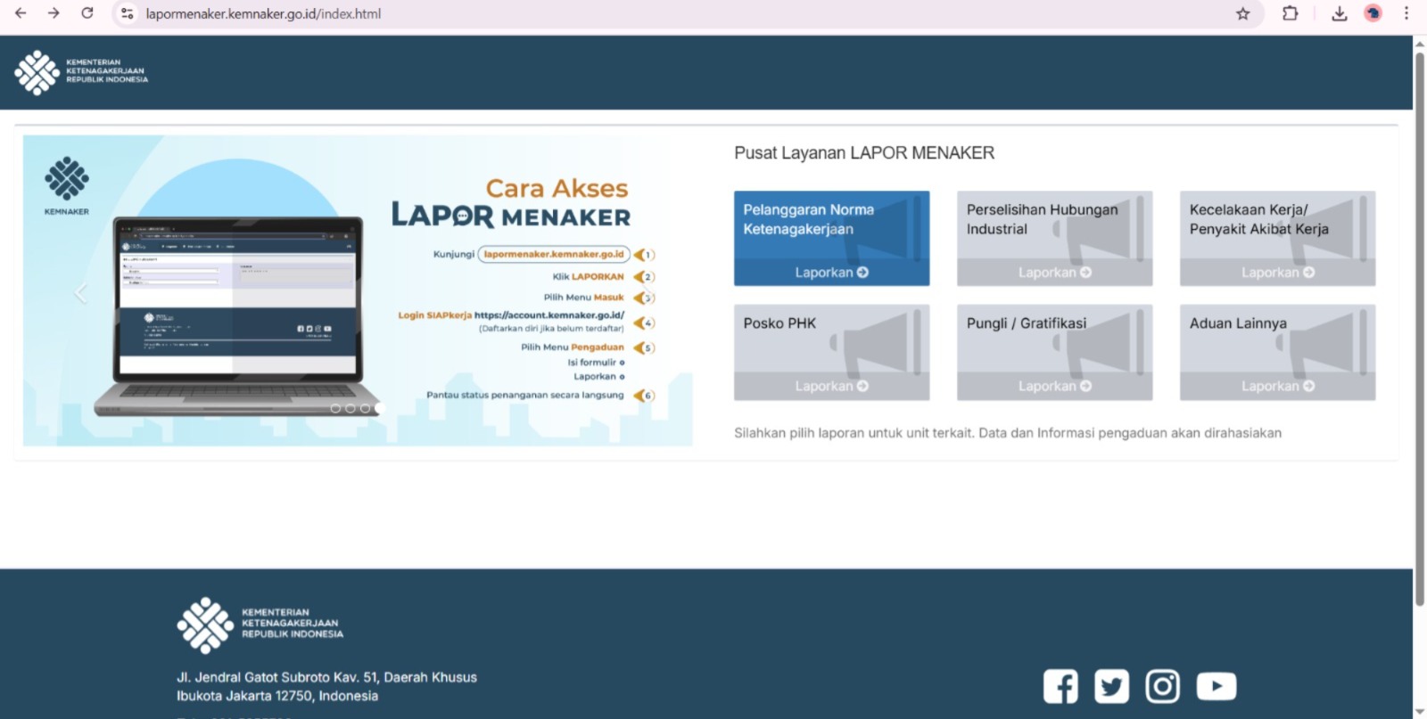 Lapor Menaker: Cara Mudah Laporkan Pelanggaran Ketenagakerjaan ke Kemnaker