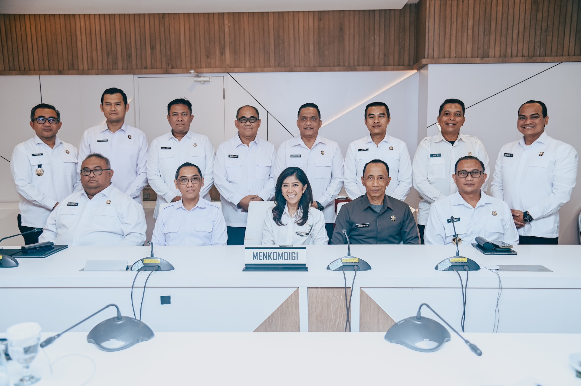 Menkomdigi Meutya Hafid dalam pertemuan KKP Sespimti Polri bahas keamanan digital nasional