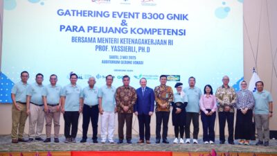 Menaker Prof. Yassierli mengajak PPIK menjadi penggerak transformasi produktivitas nasional dalam acara GNIK 2025 di Jakarta