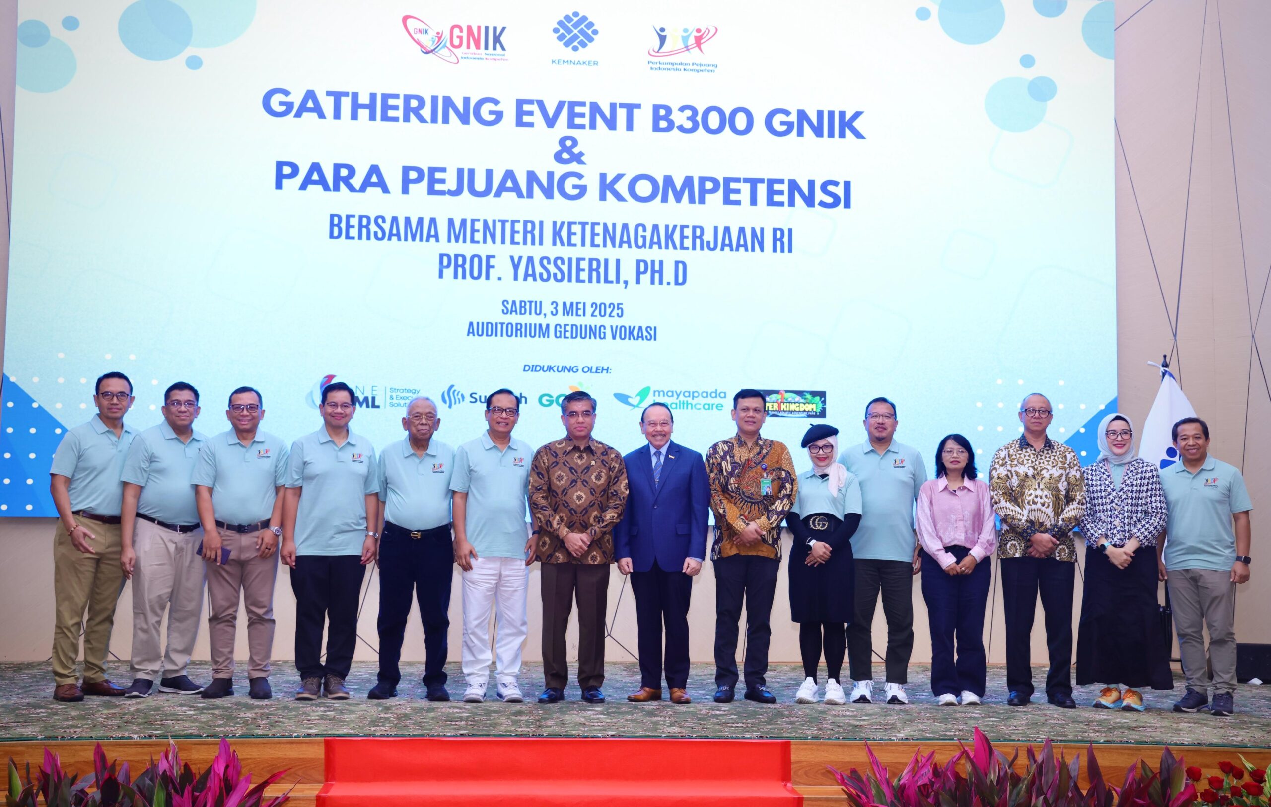 Menaker Prof. Yassierli mengajak PPIK menjadi penggerak transformasi produktivitas nasional dalam acara GNIK 2025 di Jakarta