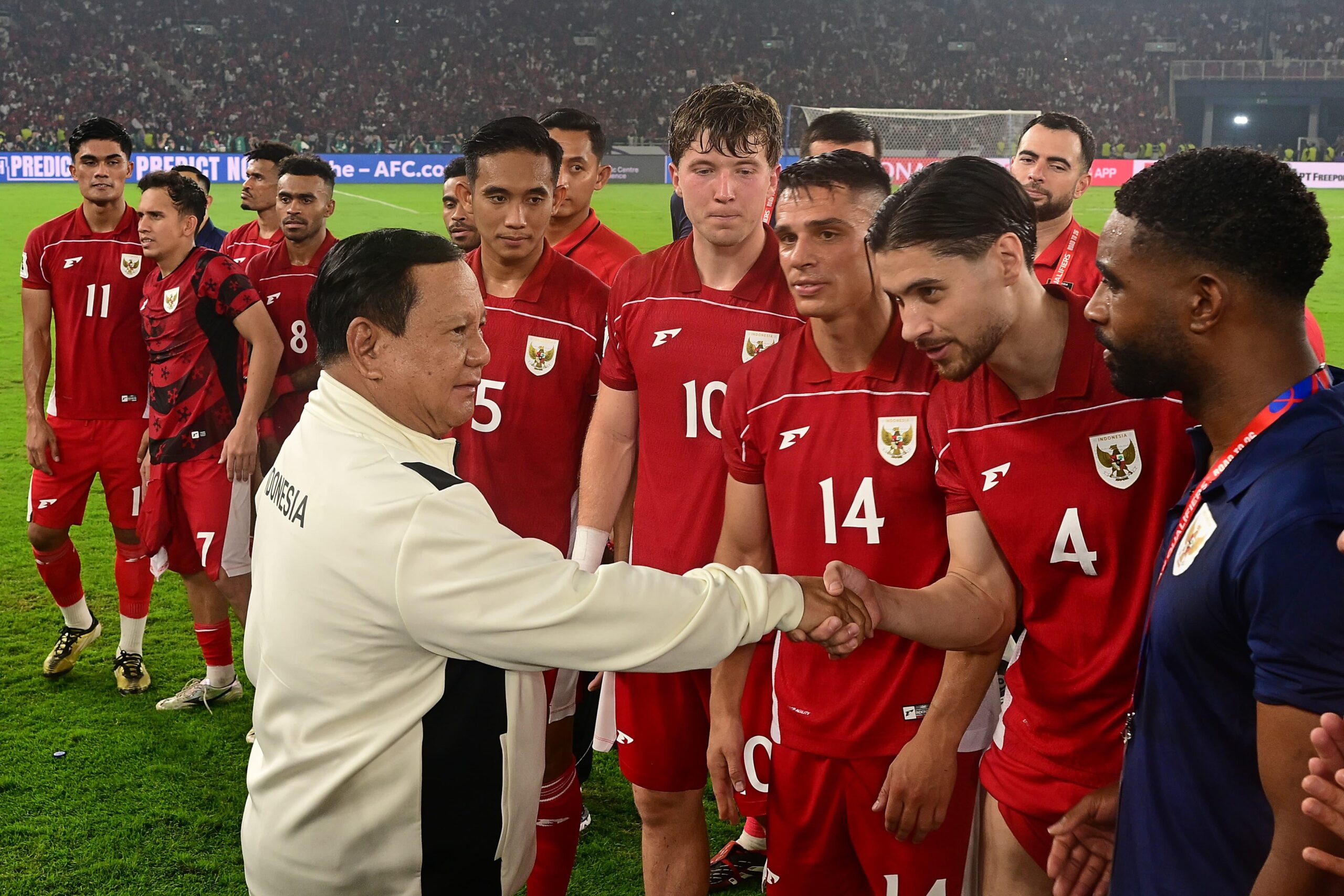 Presiden Prabowo Hadir Saat Timnas Indonesia Raih Kemenangan Penting Melawan China di Kualifikasi Piala Dunia 2026