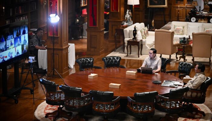 Prabowo Pimpin Rapat Virtual Bahas Strategi Nasional Sebagai Presiden