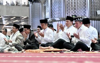 Presiden Prabowo Subianto Merayakan Iduladha 1446 H di Masjid Istiqlal, Jakarta
