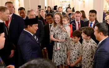 Hangat dan Meriah: Sambutan Diaspora Indonesia untuk Presiden Prabowo di St. Petersburg