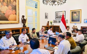 Prabowo Presiden Pimpin Rapat Tanggul Laut Jawa