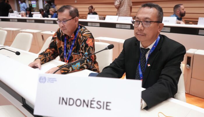 Dirjen Binwasnaker & K3 Kemnaker Fahrurozi saat paparkan dukungan Indonesia terhadap perlindungan pelaut di ILC 2025