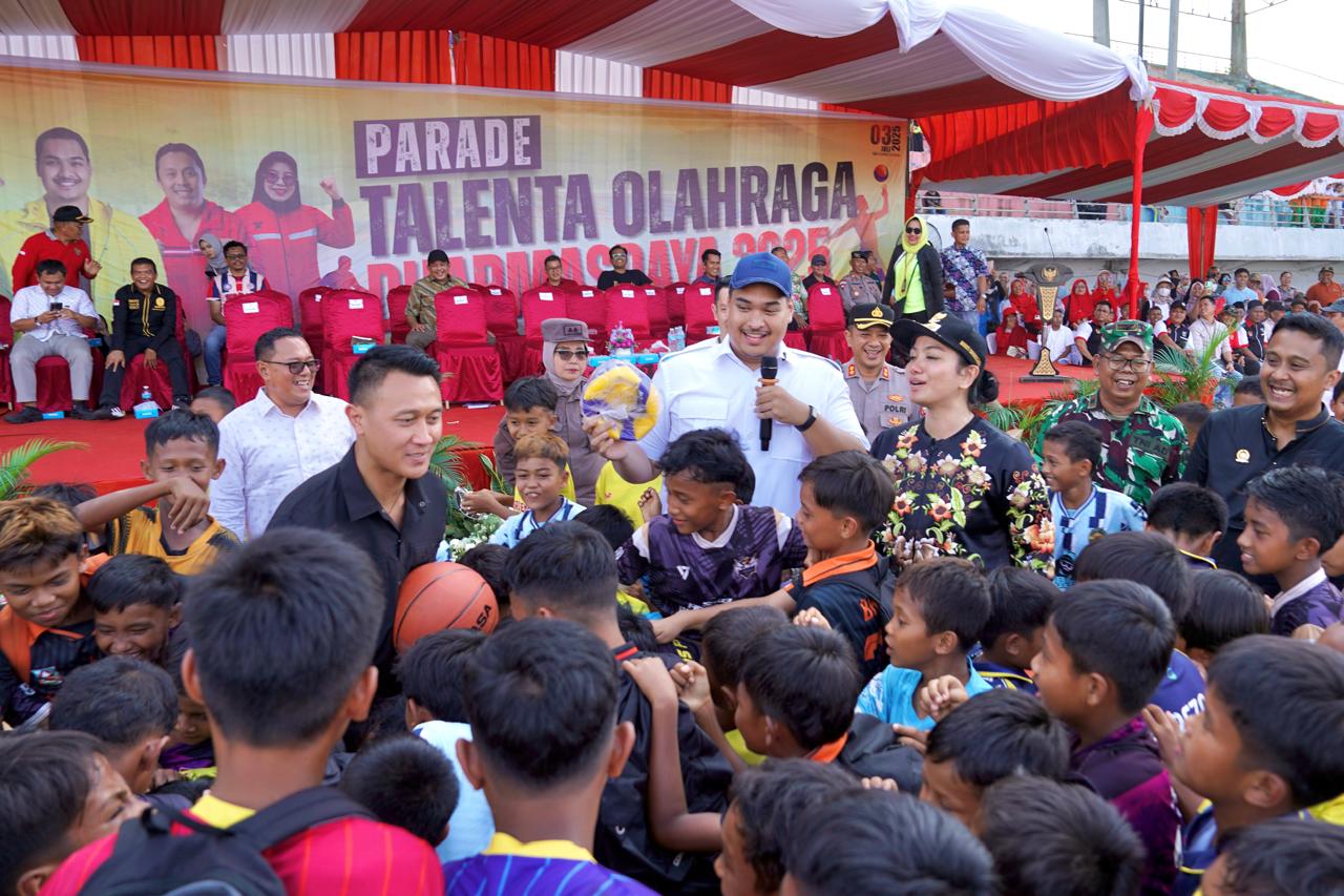 Kunjungan Menpora Dito ke Dharmasraya, Talenta Olahraga 2025 Sambut dengan Meriah