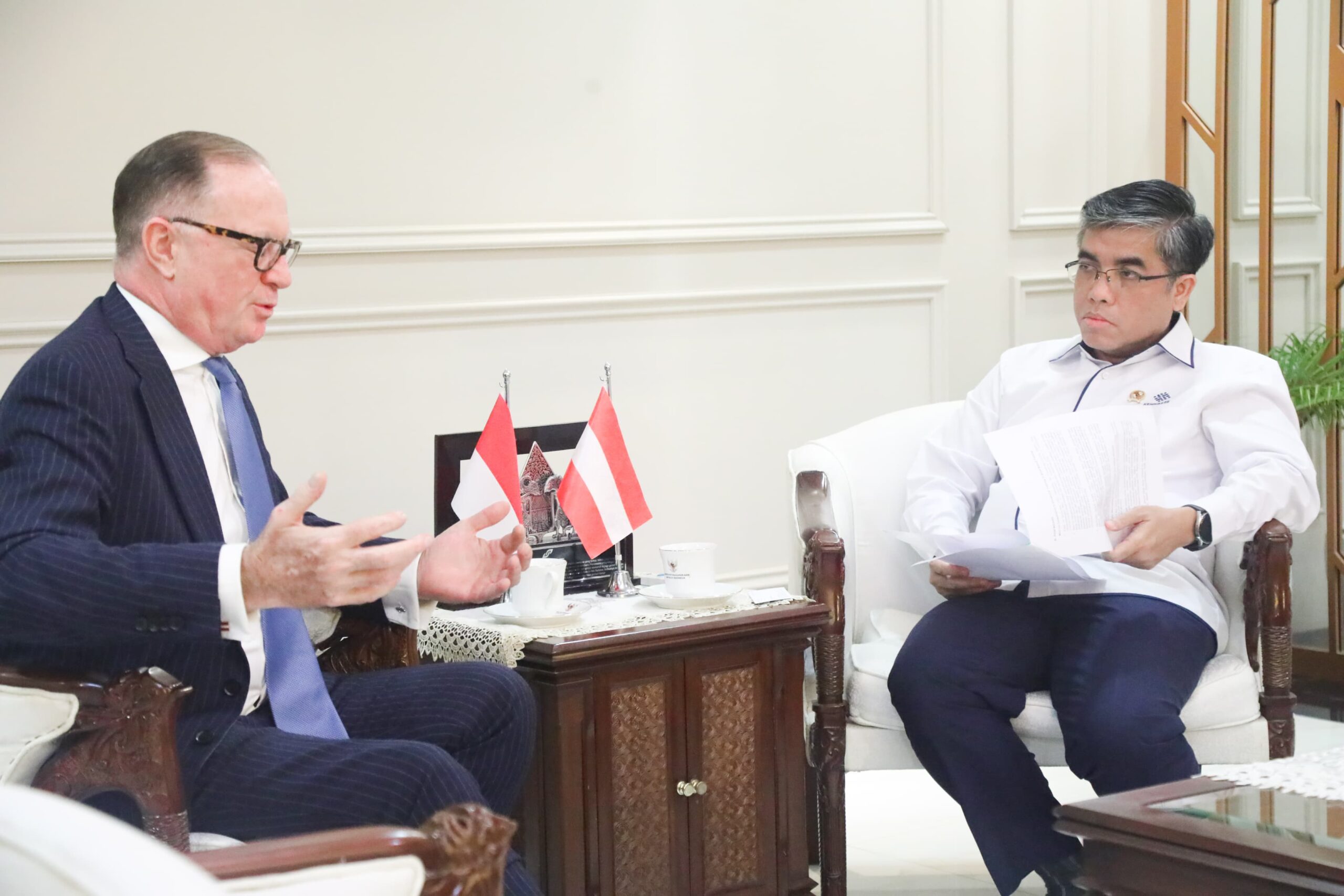 Menaker dan Dubes Austria Bahas Kerja Sama Pelatihan Vokasi dan Magang Tenaga Kerja