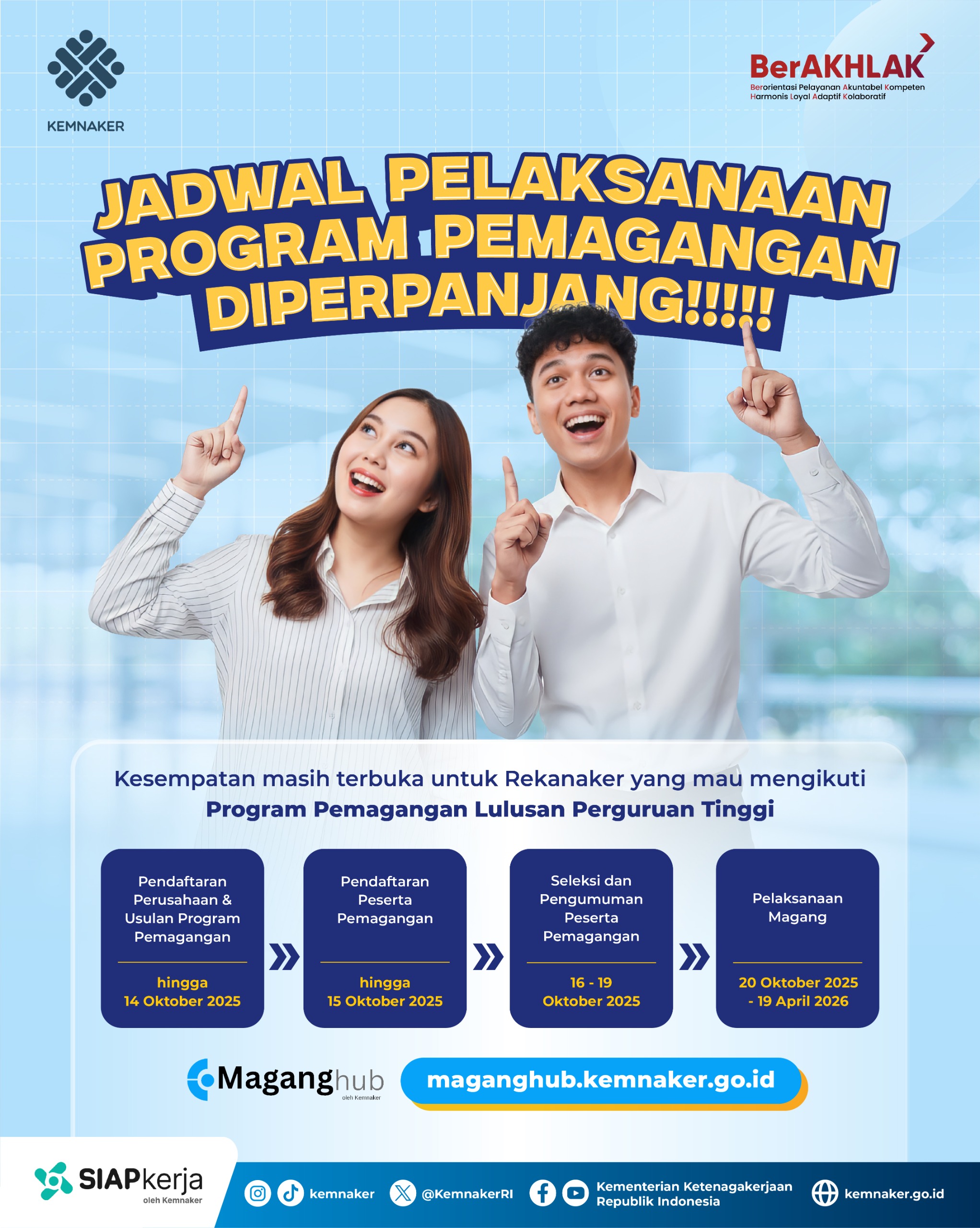 Kemnaker Ingatkan Batas Akhir Pendaftaran Magang Nasional untuk Fresh Graduate Hari Ini, 15 Oktober 2025